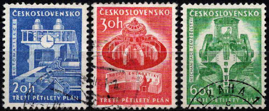 Čekoslovakija, pilna serija, MiNr 1241-1243 Used (O)