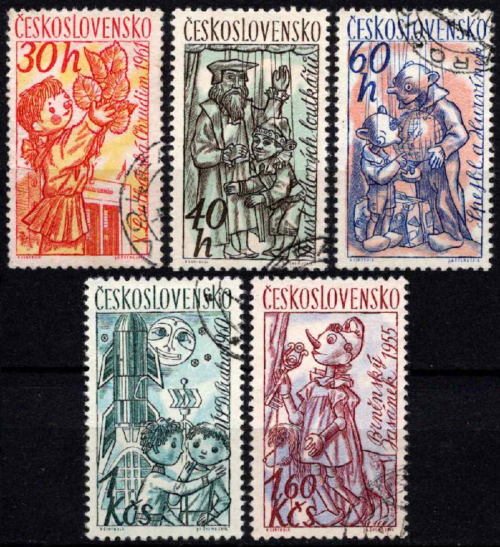 Čekoslovakija, pilna serija, MiNr 1275-1279 Used (O)