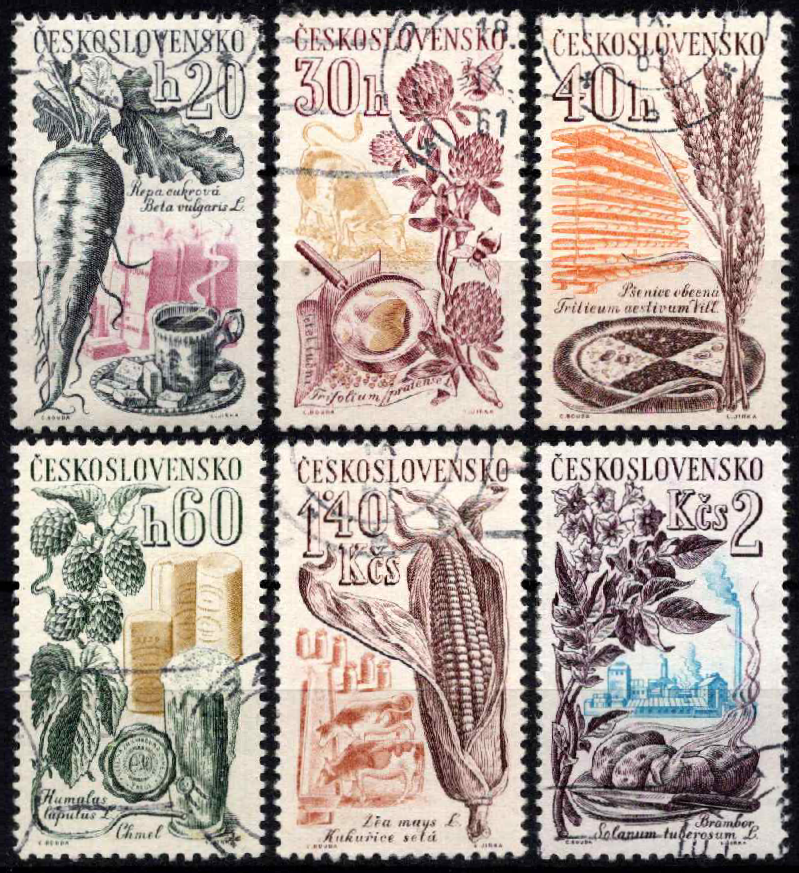 Čekoslovakija, pilna serija, MiNr 1286-1291 Used (O)