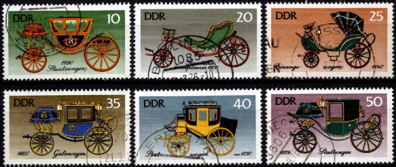 Vokietijos Demokratinė Respublika (VDR), pilna serija, MiNr 2147-2152 Used (O)