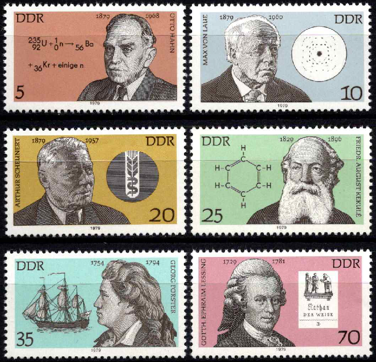 Vokietijos Demokratinė Respublika (VDR), pilna serija, MiNr 2406-2411 MNH**