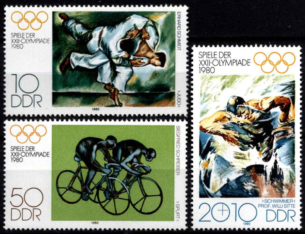 Vokietijos Demokratinė Respublika (VDR), pilna serija, MiNr 2528-2530 MNH**