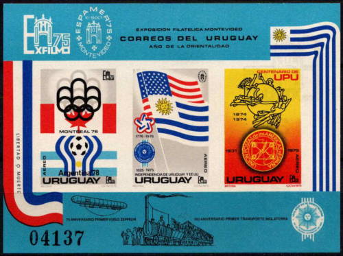 Urugvajus, blokas Nr. 28U, MiNr 1369-1371 MNH**