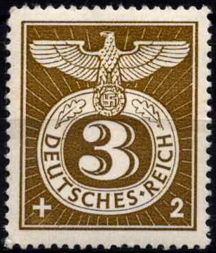 Vokietijos Reichas, MiNr 830 MLH*