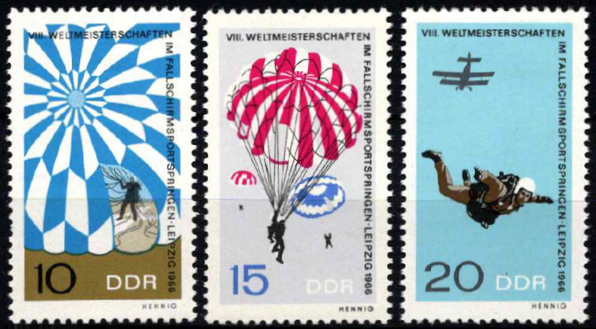 Vokietijos Demokratinė Respublika (VDR), pilna serija, MiNr 1193-1195 MNH**