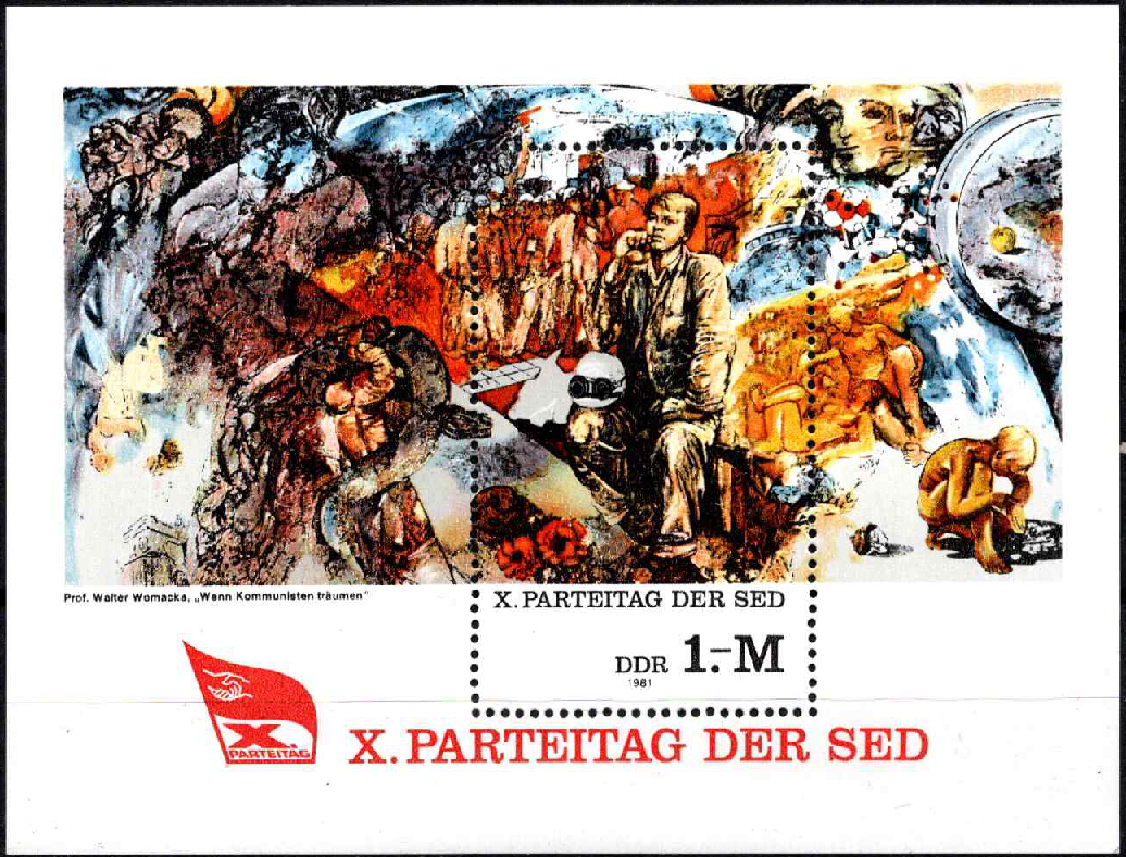 Vokietijos Demokratinė Respublika (VDR), blokas Nr. 63, MiNr 2599 MNH** (Tx1)