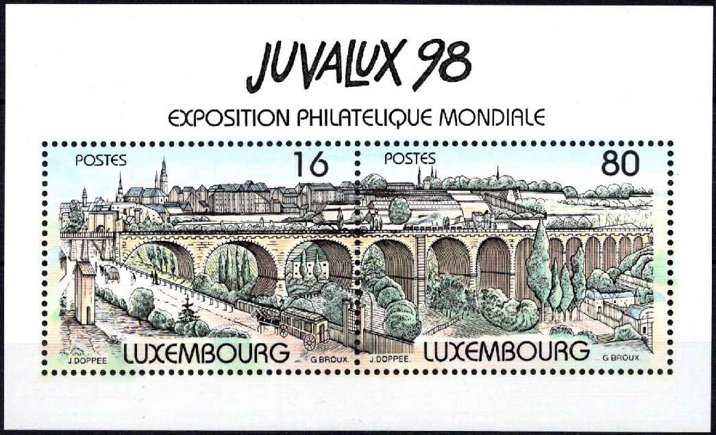 Liuksemburgas, blokas Nr. 17, MiNr 1449-1450 MNH**