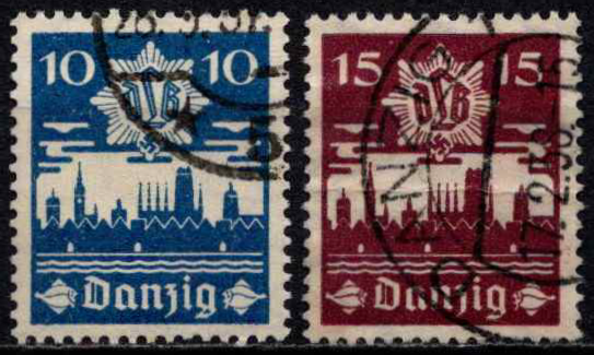 Laisvasis miestas Danzigas, pilna serija, MiNr 267-268 Used (O)