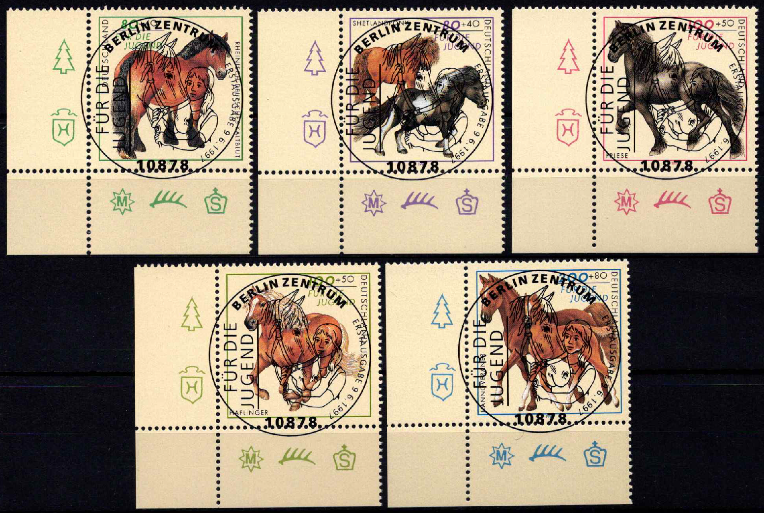 Vokietija, pilna serija, MiNr 1920-1924 Used (O)