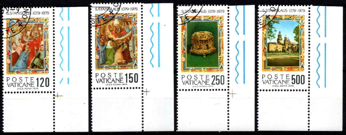 Vatikanas, pilna serija, MiNr 739-742 Used (O)