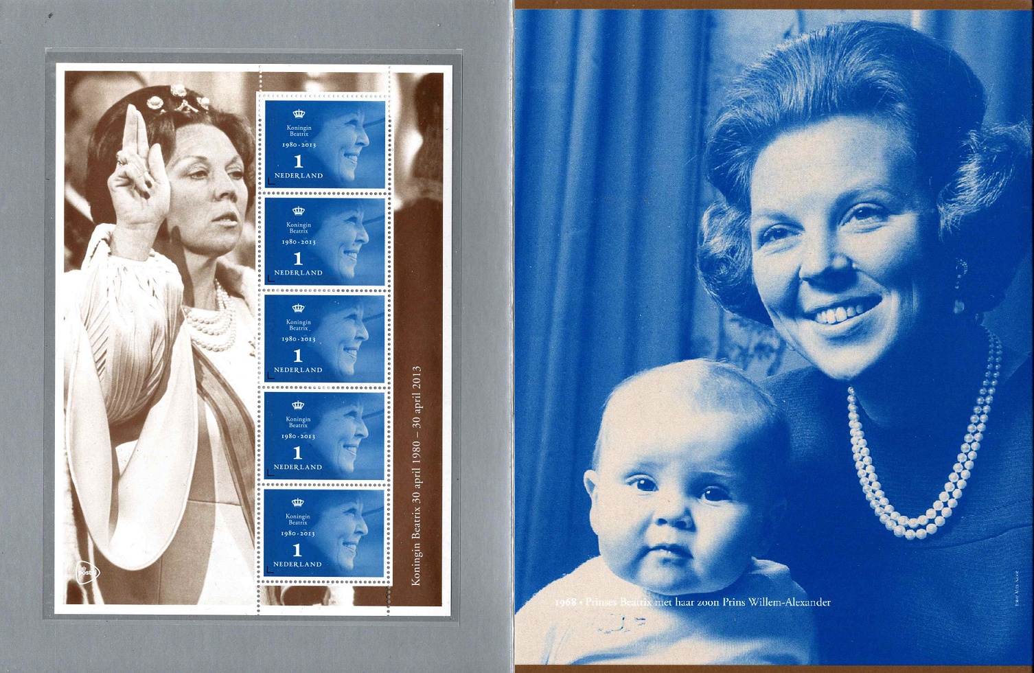 Nyderlandai, proginis bukletas su MiNr 3067, 3115 MNH**