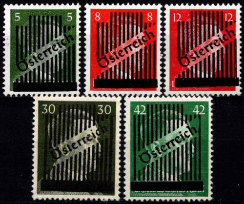 Austrija, MiNr 668, 670-673 MNH**/MLH*