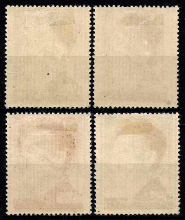 Austrija, pilna serija, MiNr Va, Vb, Vc, Vd (B) MH*