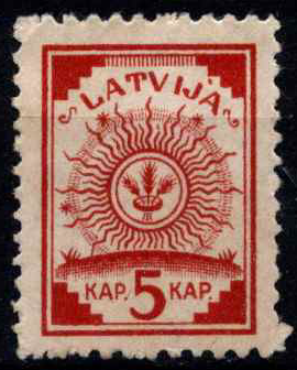Latvija, MiNr 2III MNG (*)