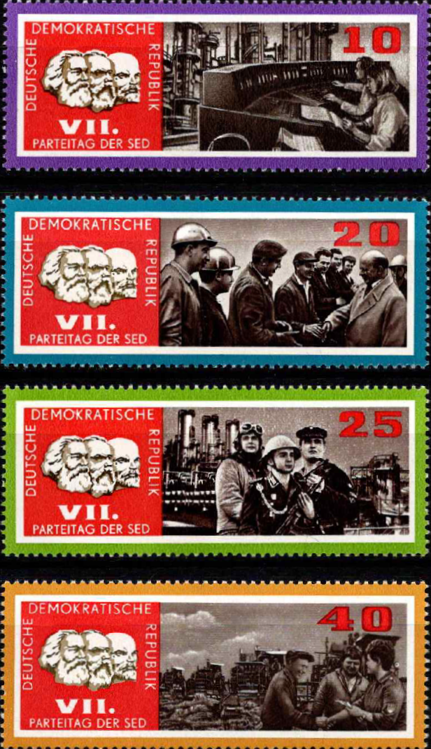 Vokietijos Demokratinė Respublika (VDR), pilna serija, MiNr 1258-1261 MNH**