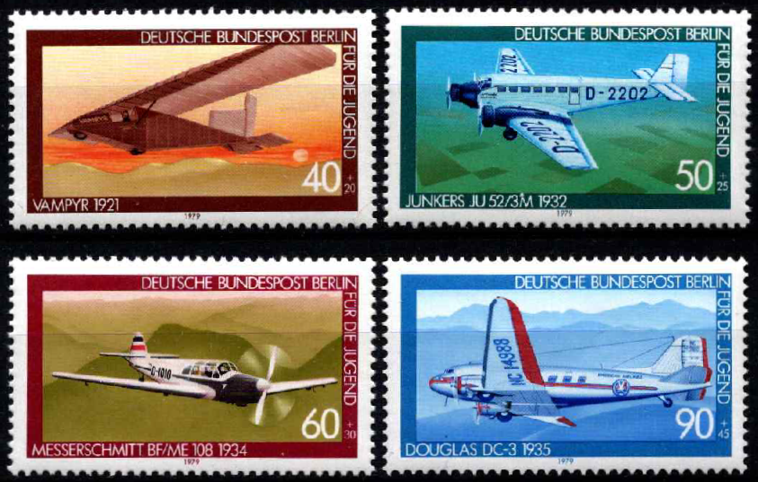 Vokietija, Vakarų Berlynas, pilna serija, MiNr 592-595 MNH**