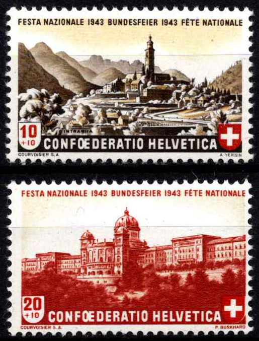 Šveicarija, pilna serija, MiNr 420-421 MNH**