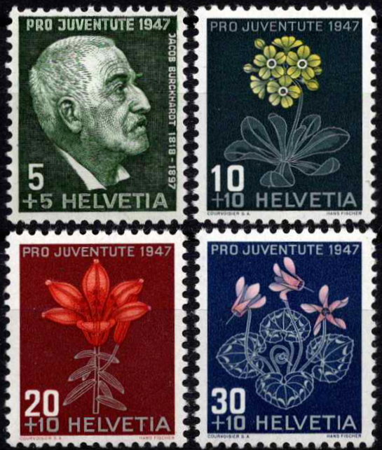 Šveicarija, pilna serija, MiNr 488-491 MNH**