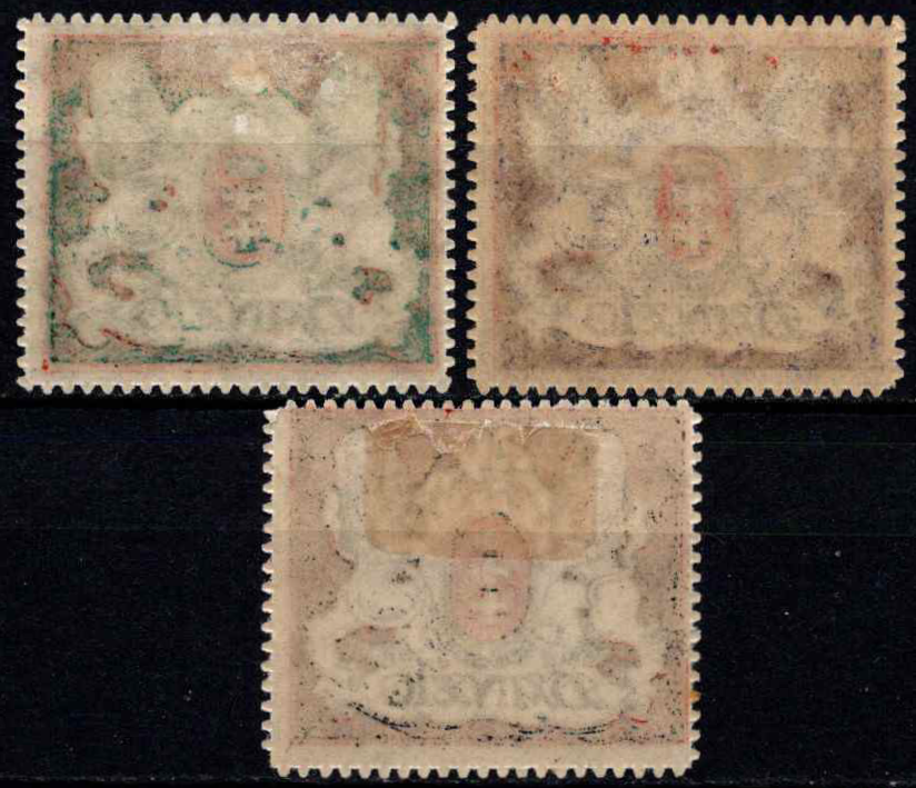 Laisvasis miestas Danzigas, pilna serija, MiNr 87-89 MH*