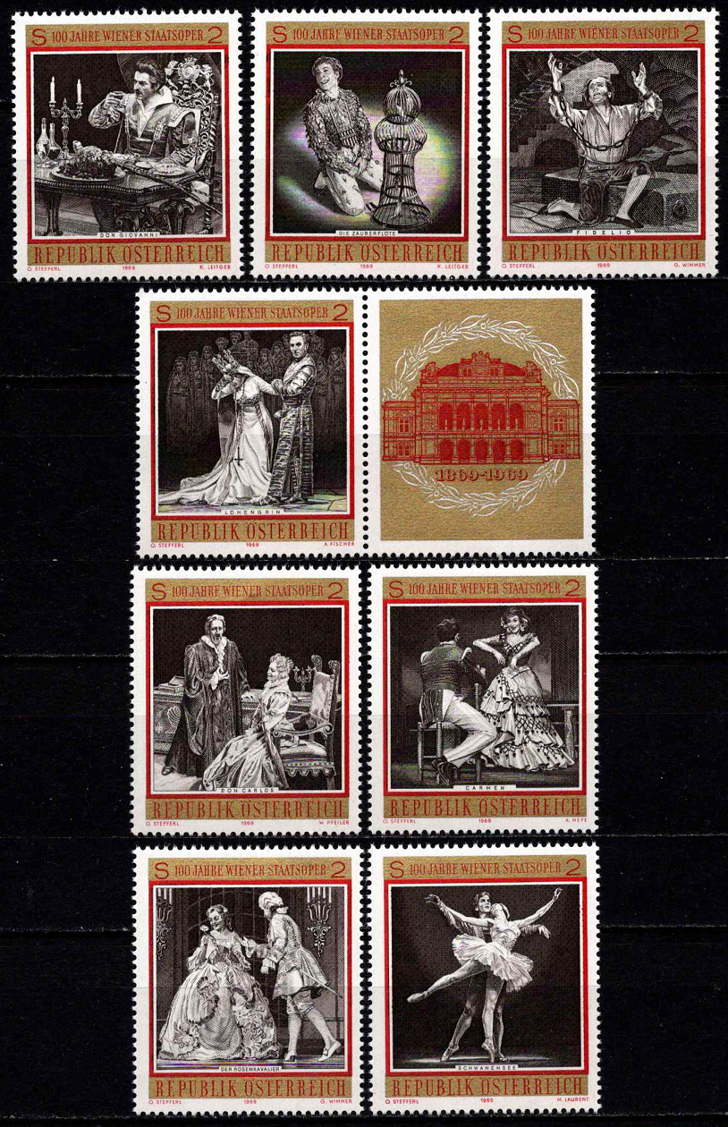 Austrija, pilna serija, MiNr 1294-1301 MNH**