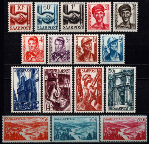 Saras, pilna serija, MiNr 239-254 MLH*