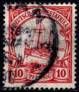 Vokietijos Reichas, Užsienio ir kolonijų paštas, Vokietijos Pietvakarių Afrika, MiNr 26 Used (O)