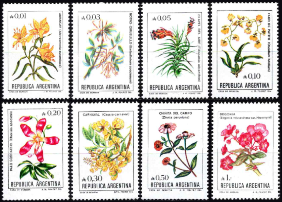 Argentina, MiNr 1749, 1751-1757 MNH**