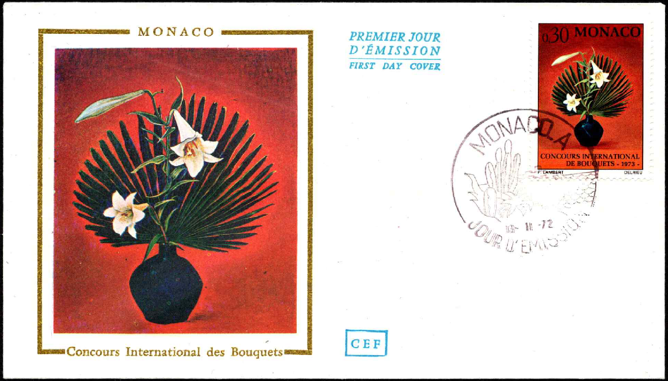 Monakas, pirmos dienos vokas su MiNr 1068