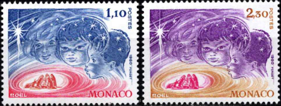 Monakas, pilna serija, MiNr 1445-1446 MNH**