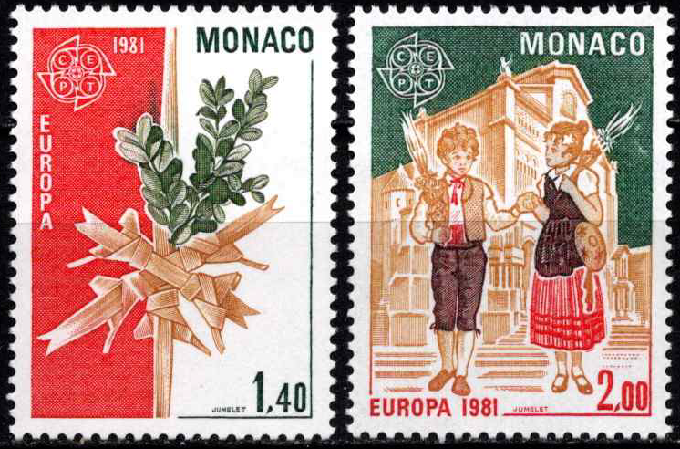 Monakas, pilna serija, MiNr 1473-1474 MNH**