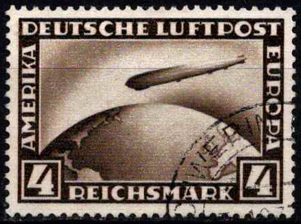 Vokietijos Reichas, oro paštas, MiNr 424 Used (O)