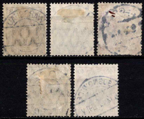 Vokietijos Reichas, Lenkijos okupacija, pilna serija, MiNr 1-5 Used (O)