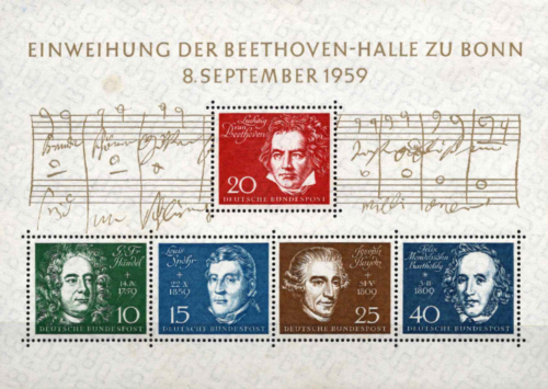 Vokietija, blokas Nr. 2, MiNr 315-319 MLH*