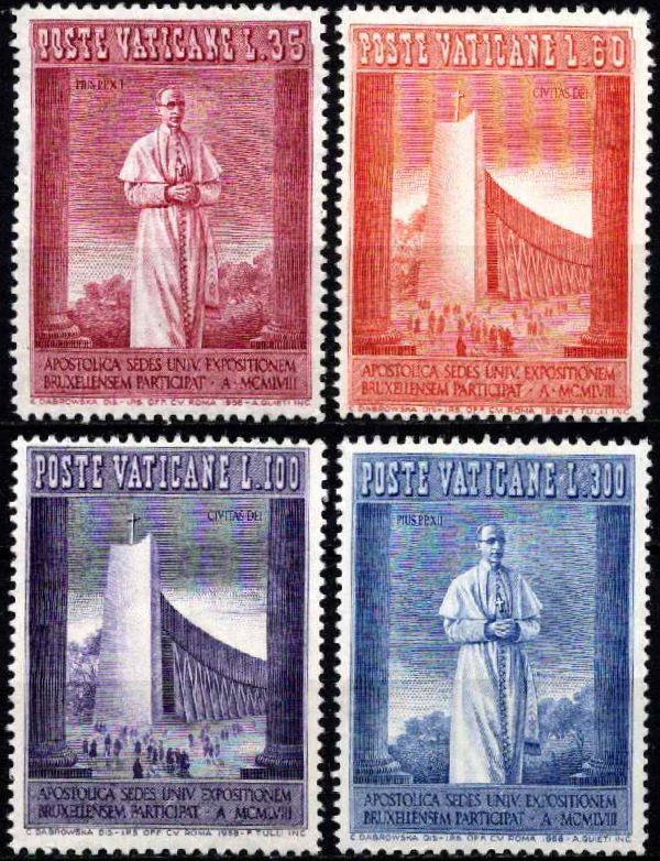 Vatikanas, pilna serija, MiNr 288-291 MNH**