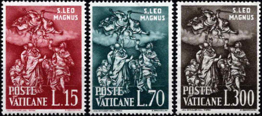 Vatikanas, pilna serija, MiNr 366-368 MNH**