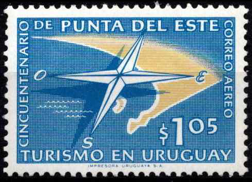 Urugvajus, oro paštas, MiNr 845 MNH**