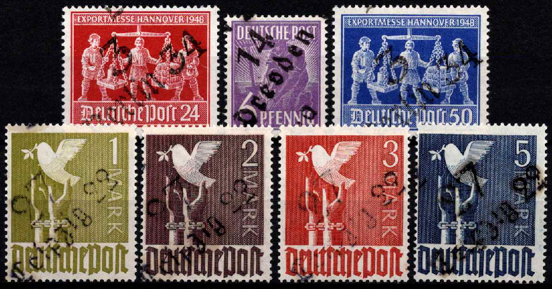 Pokario Vokietija, Sovietų zona, MiNr I-III MNH**/MLH*