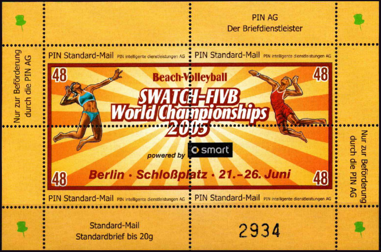 Vokietija, privatūs pašto ženklai, MNH**