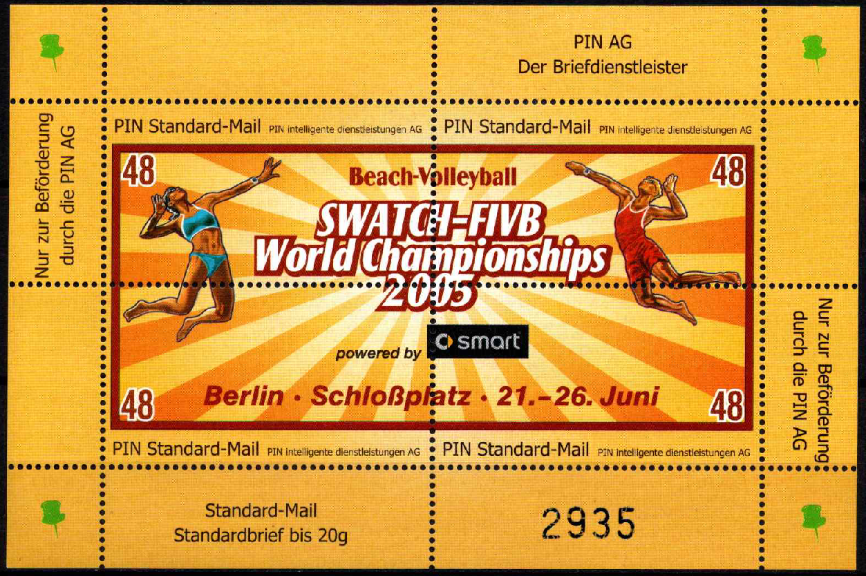 Vokietija, privatūs pašto ženklai, MNH**