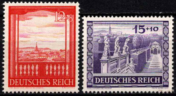 Vokietijos Reichas, pilna serija, MiNr 804-805 MNH**
