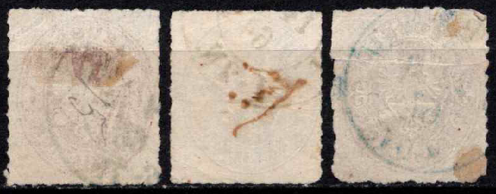 Senoji Vokietija, Prūsija, pilna serija, MiNr 16-18 Used (O)