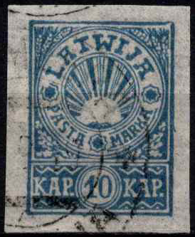 Latvija, MiNr 24B Used (O)