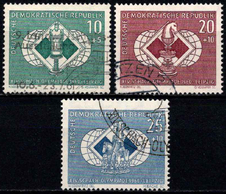 Vokietijos Demokratinė Respublika (VDR), pilna serija, MiNr 786-788 Used (O)