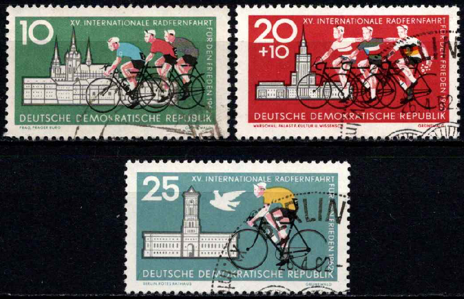 Vokietijos Demokratinė Respublika (VDR), pilna serija, MiNr 886-888 Used (O)