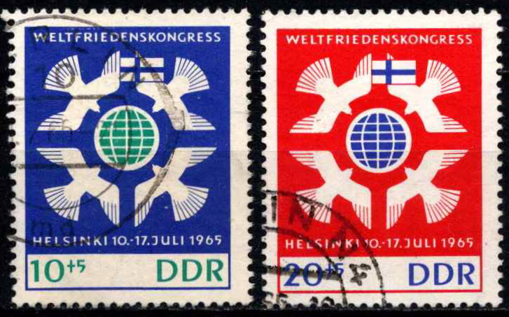 Vokietijos Demokratinė Respublika (VDR), pilna serija, MiNr 1122-1123 Used (O)