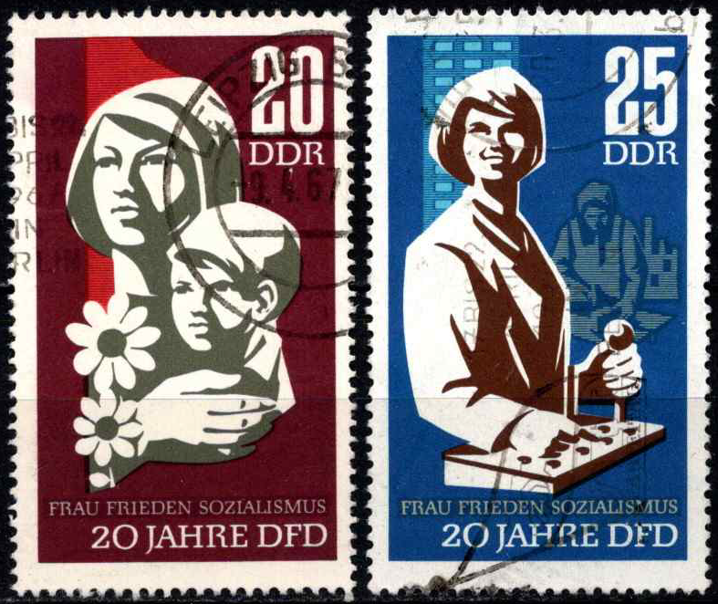 Vokietijos Demokratinė Respublika (VDR), pilna serija, MiNr 1256-1257 Used (O)