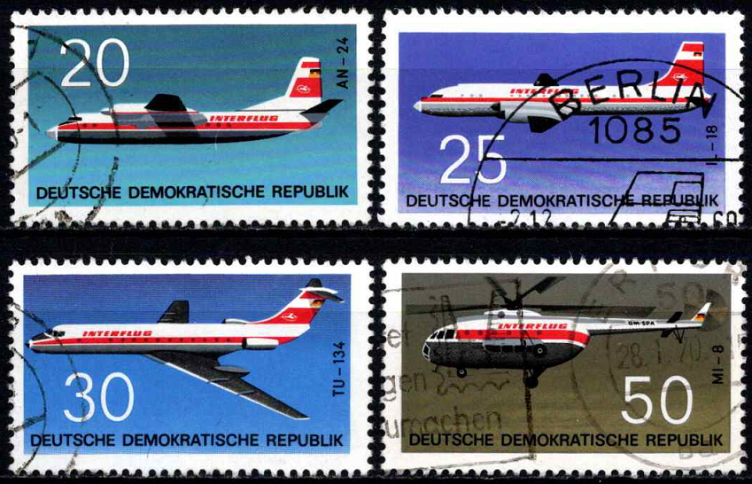 Vokietijos Demokratinė Respublika (VDR), pilna serija, MiNr 1524-1527 Used (O)