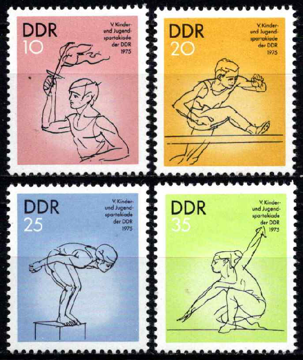 Vokietijos Demokratinė Respublika (VDR), pilna serija, MiNr 2065-2068 MNH**