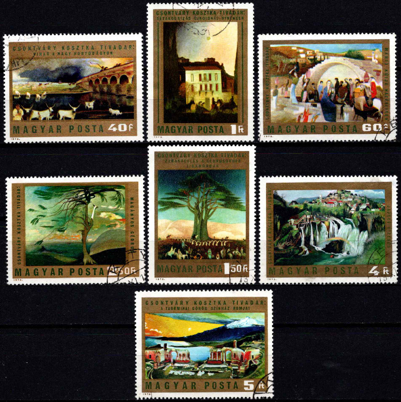 Vengrija, pilna serija, MiNr 2878-2884 (A) Used (O)