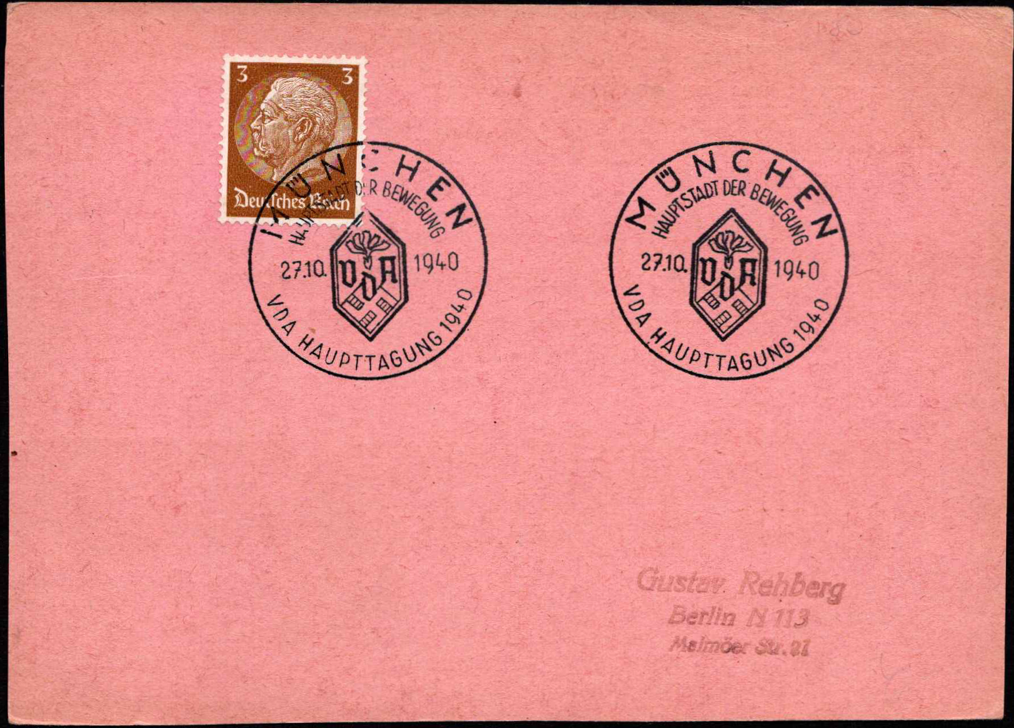 Vokietijos Reichas, Laisvasis miestas Danzigas, reklaminė-informacinė kortelė